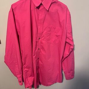 Wrangler Hot Pink Button-Up Shirt